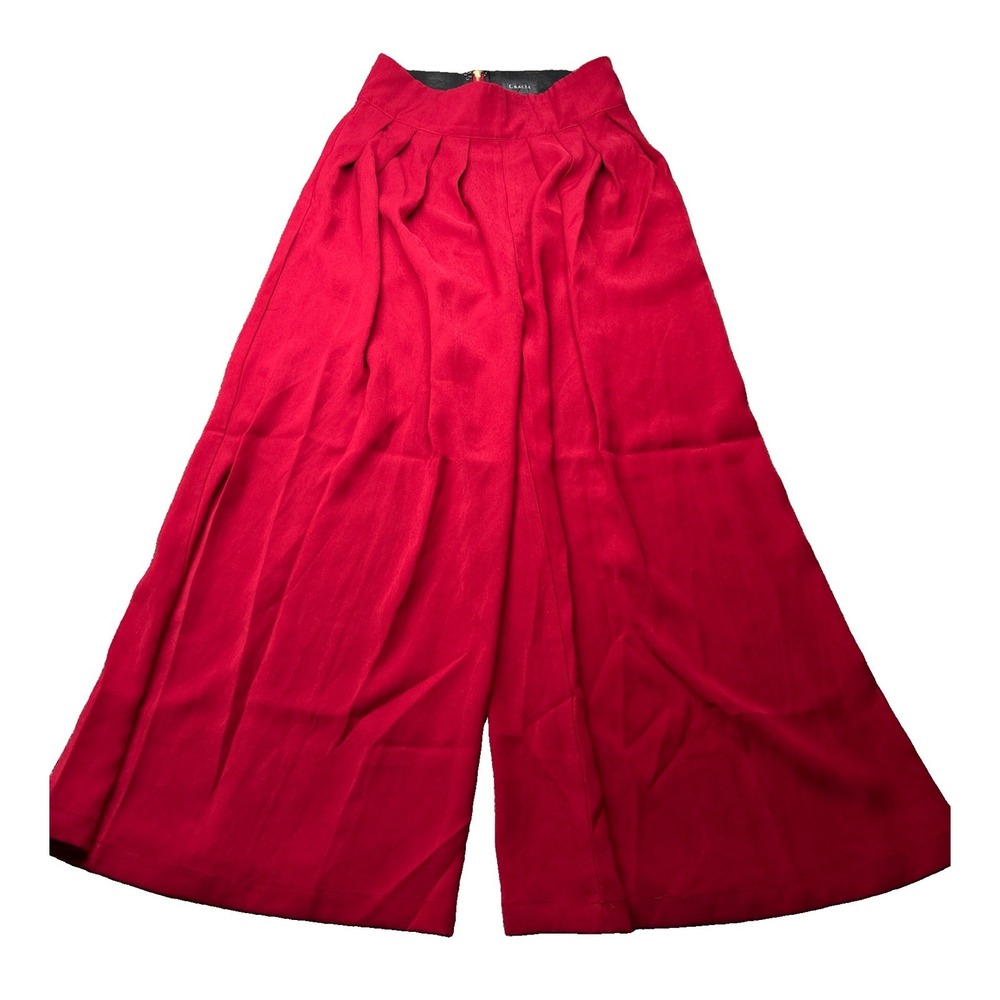Gracia Women’s Wide Leg Dress Pants L Red 32x27